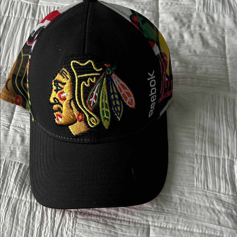Reebok Black Cap with Colorful Logo